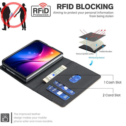 Splicing Color Hollow Flower Pattern RFID Leather Phone Case, For iPhone Duo