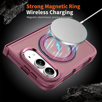 XDcase Armor-style Hinge Protection Magnetic Ring Holder Phone Case, For iPhone Duo