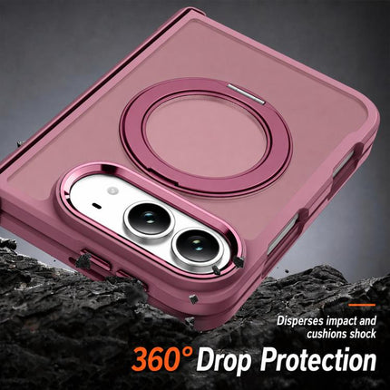 XDcase Armor-style Hinge Protection Magnetic Ring Holder Phone Case, For iPhone Duo