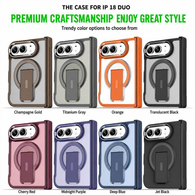 XDcase Invisible Fold Holder Magnetic Phone Case, For iPhone Duo