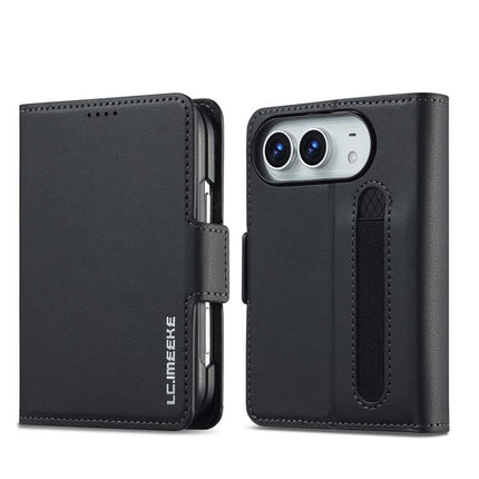 LC.IMEEKE L1 Series Frosted Fine Texture PU Phone Case with Pen Slot, Pen Not Included, For iPhone Duo