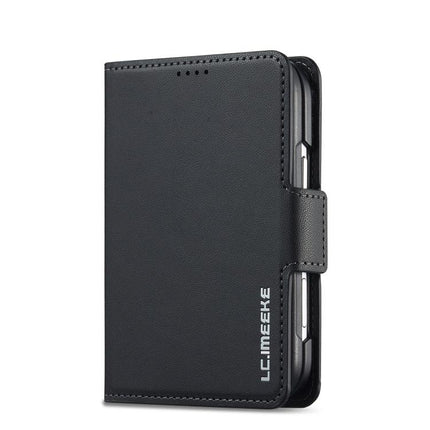 LC.IMEEKE L1 Series Frosted Fine Texture PU Phone Case with Pen Slot, Pen Not Included, For iPhone Duo