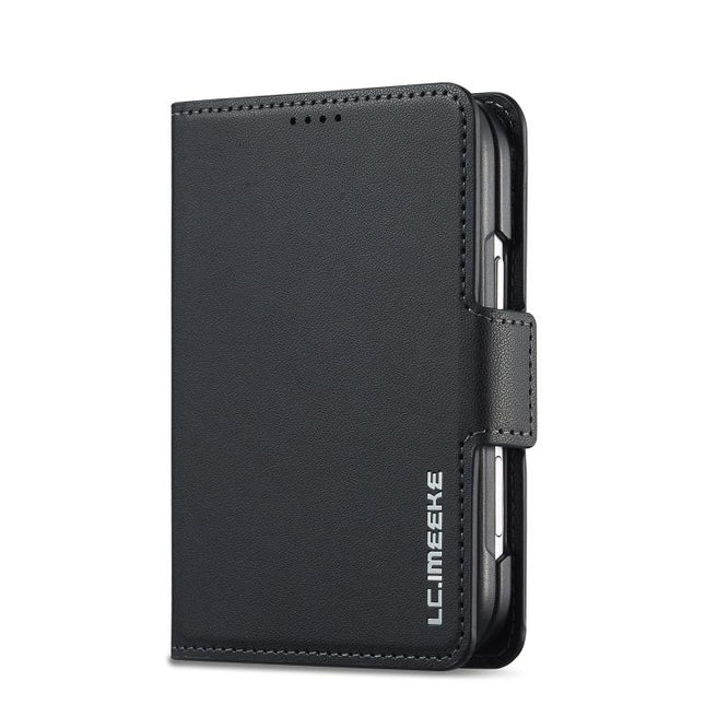 LC.IMEEKE L1 Series Frosted Fine Texture PU Phone Case with Pen Slot, Pen Not Included, For iPhone Duo