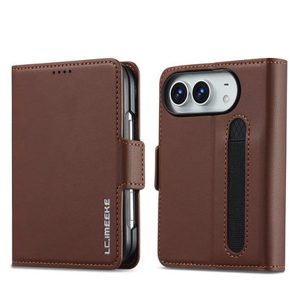 LC.IMEEKE L1 Series Frosted Fine Texture PU Phone Case with Pen Slot, Pen Not Included, For iPhone Duo
