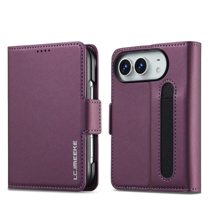 LC.IMEEKE L1 Series Frosted Fine Texture PU Phone Case with Pen Slot, Pen Not Included, For iPhone Duo