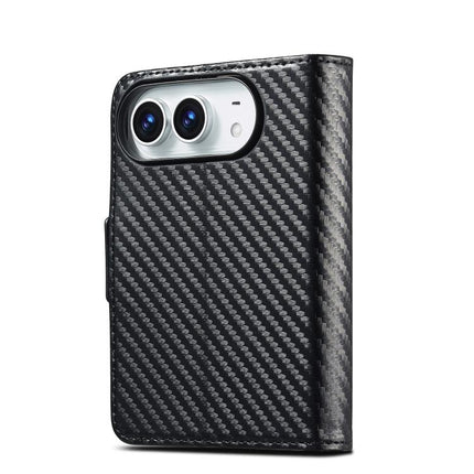 LC.IMEEKE Carbon Fiber Leather Phone Case, For iPhone Duo