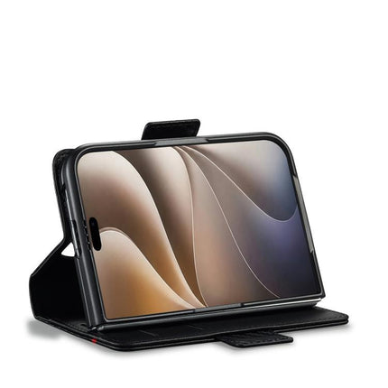 LC.IMEEKE Carbon Fiber Leather Phone Case, For iPhone Duo