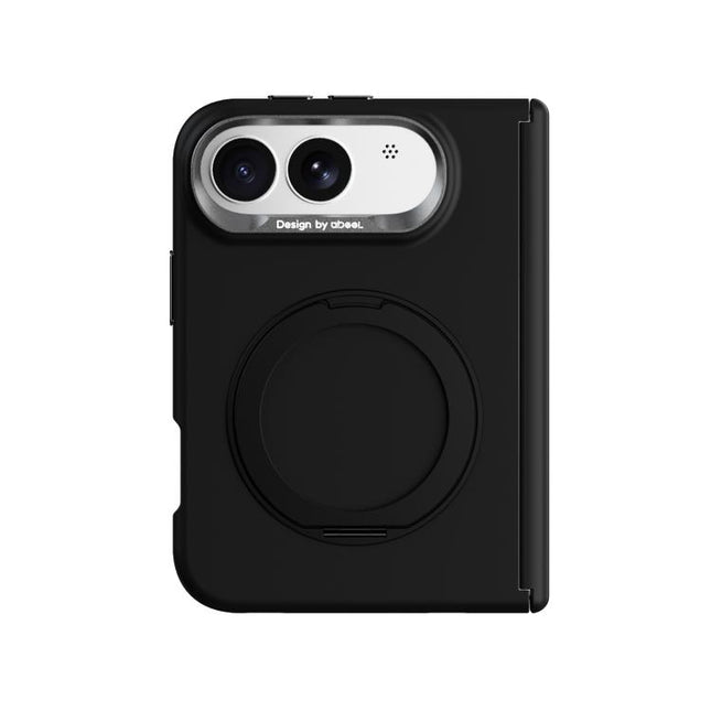 ABEEL Lightweight Zero Skin Feel Magnetic PC Phone Case with Holder, For iPhone Duo
