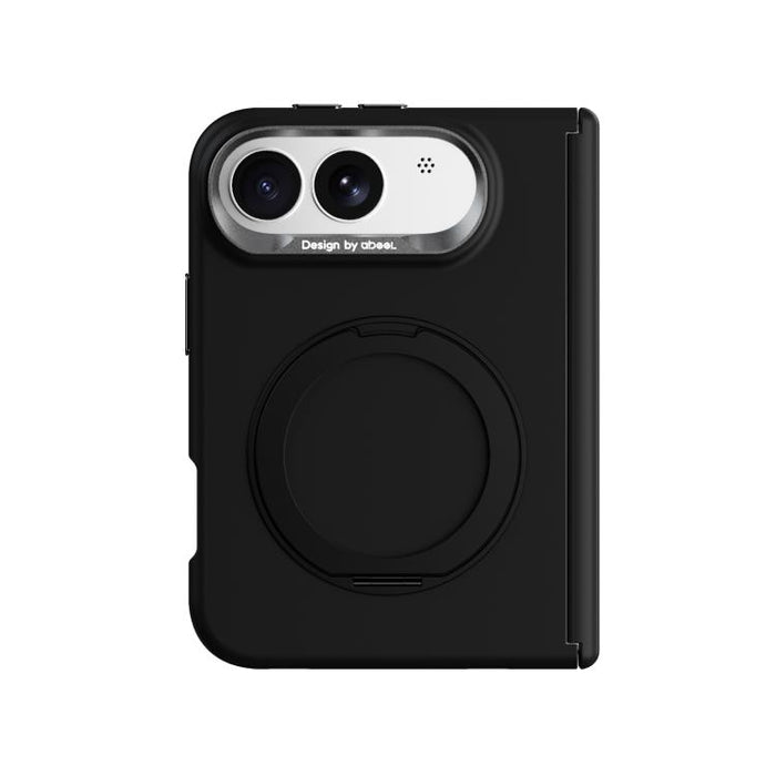 ABEEL Lightweight Zero Skin Feel Magnetic PC Phone Case with Holder, For iPhone Duo