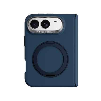 ABEEL Lightweight Zero Skin Feel Magnetic PC Phone Case with Holder, For iPhone Duo