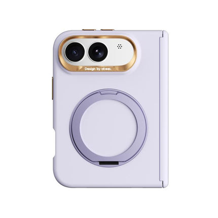 ABEEL Lightweight Zero Skin Feel Magnetic PC Phone Case with Holder, For iPhone Duo