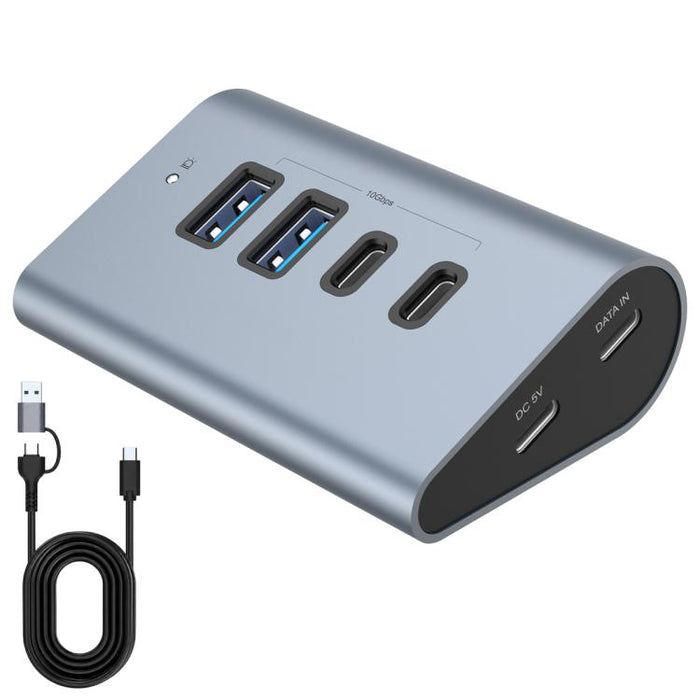 HAS-2A2C 2 USB-A & 2 USB-C 10Gbps Max Output USB 3.2 HUB, HAS-2A2C