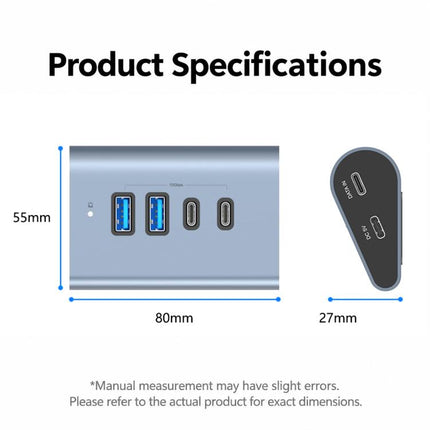 HAS-2A2C 2 USB-A & 2 USB-C 10Gbps Max Output USB 3.2 HUB, HAS-2A2C