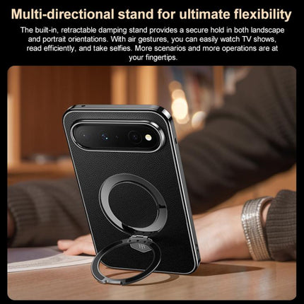 Plain Leather MagSafe Holder Phone Case, For Huawei Pura X View