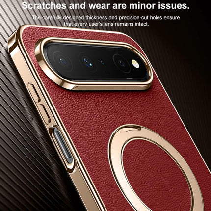 Plain Leather MagSafe Holder Phone Case, For Huawei Pura X View