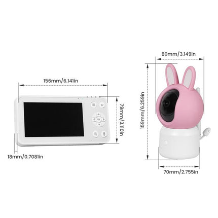 WCM-BM01 2MP WiFi Baby Monitor with 4.5-inch Screen