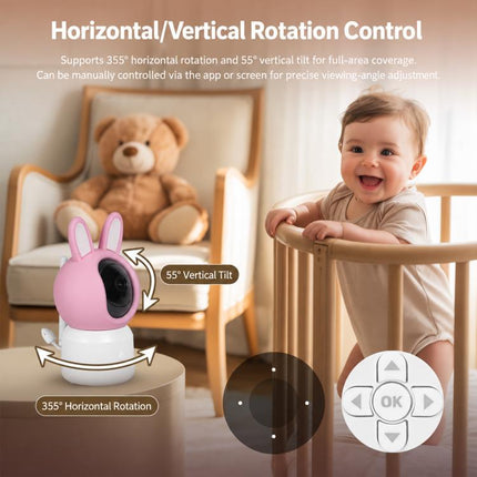 WCM-BM01 2MP WiFi Baby Monitor with 4.5-inch Screen