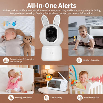 WCM-BM01 2MP WiFi Baby Monitor with 4.5-inch Screen