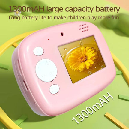 D1 1080P 2.4 inch HD Large Screen Kids Instant Printing Camera, Support Photo and Video Recording