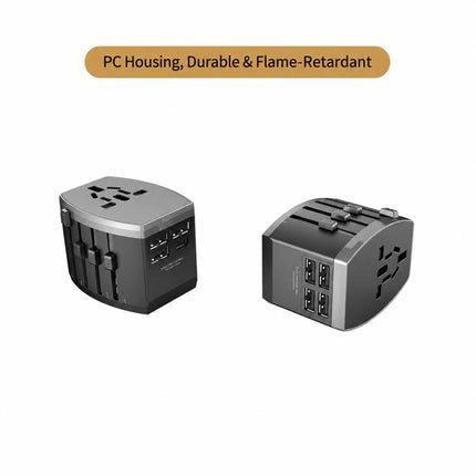 USB QC3.0 Universal Travel Adapter Portable Power Socket Charger