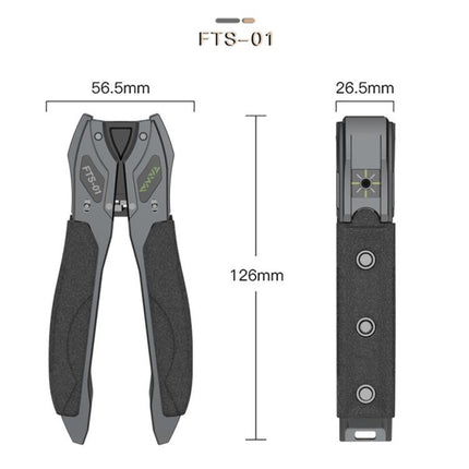 FTS-01 Optical Fiber Drop Cable Stripper for 2-3mm Butterfly Drop Cable Fiber Optic Cable Stripping Tool