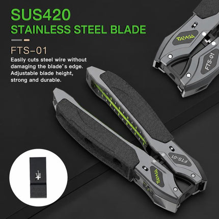 FTS-01 Optical Fiber Drop Cable Stripper for 2-3mm Butterfly Drop Cable Fiber Optic Cable Stripping Tool