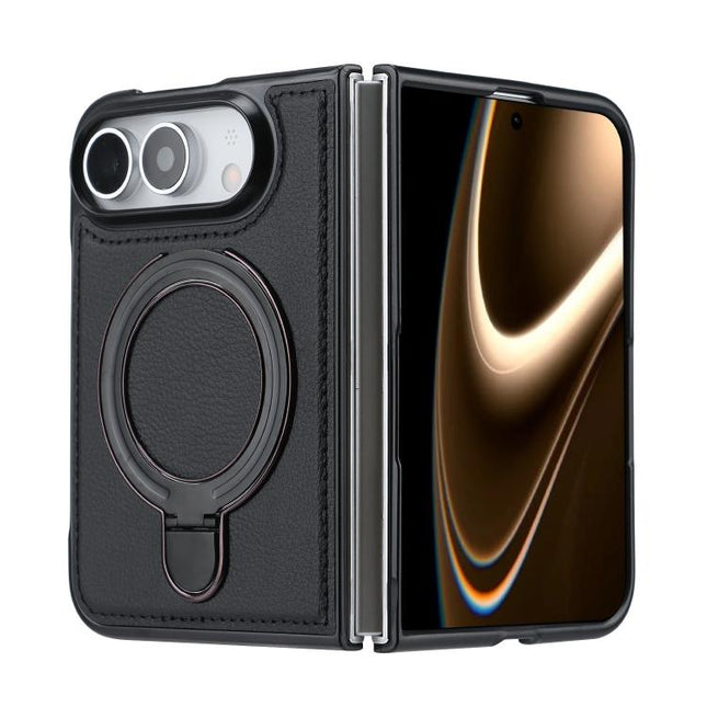 F12 360 Rotation Magnetic Holder PU Phone Case, For iPhone Duo