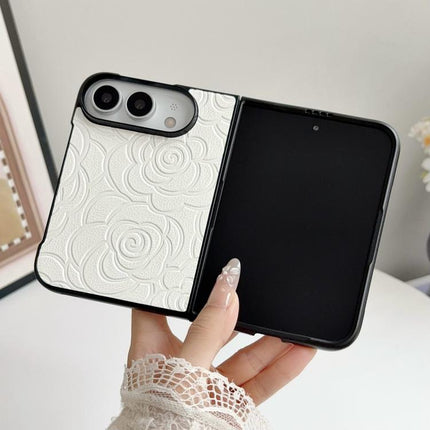 Impression Camellia Pattern Protective Phone Case, For iPhone Duo