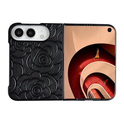 Impression Camellia Pattern Protective Phone Case, For iPhone Duo