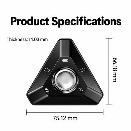 3 in 1 Fidget Spinner Connector Card Reader, Supports SD and TF Cards