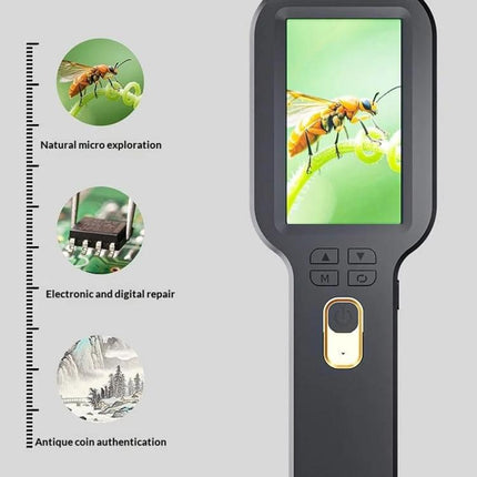 V8 500X Handheld Digital Magnifier with 3 inch IPS Screen
