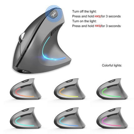 HXSJ T22 2.4G BT5.1 Dual Mode Vertical Mouse
