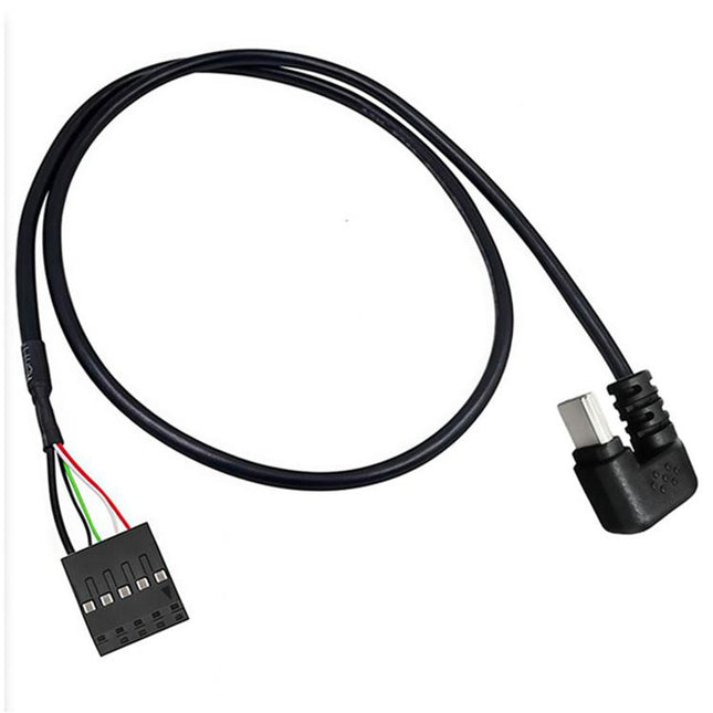 USB 2.0 Type-C Male to Equal Dupont 2.54 10Pin Connector Cable, Length: 50cm, U-shaped Bend, Side Bend, Vertical, Straight