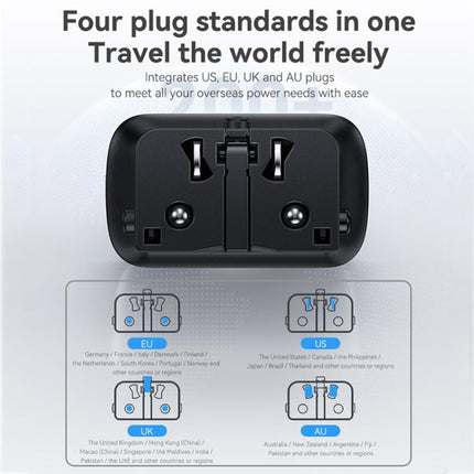 Yesido MC50 GaN 45W Dual Type-C Port Compact Universal Travel Adapter, MC50