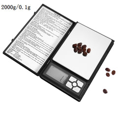 MH-1108 Notebook Shape High Precision Electronic Diamond Gold Jewelry Scale  (0.1g~2000g), Excluding Batteries