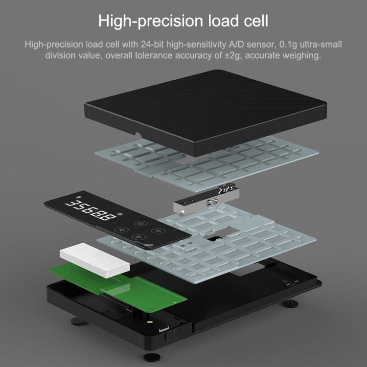 3KG Original Xiaomi Youpin DUKA ES1 Kitchen LCD Digital High-precision Electronic Scale, 3KG