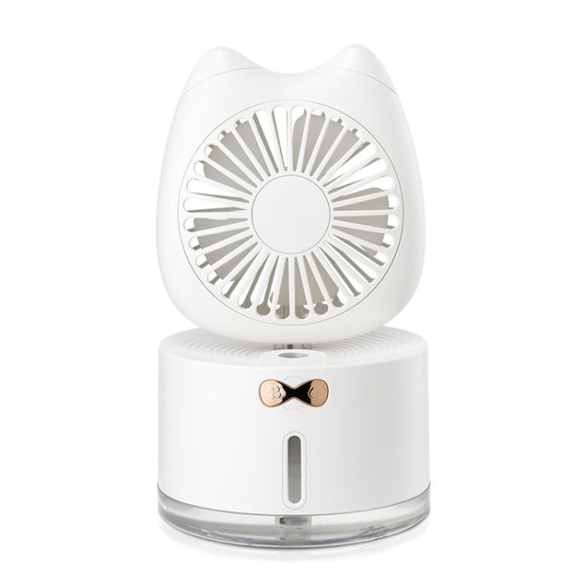 BD-MM1 Cat Shape Household Desktop Rechargeable Spray Humidifier Fan