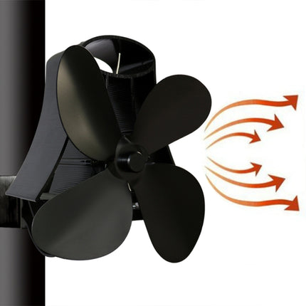 YL-105 4-Blade Aluminum Heat Powered Fireplace Stove Fan, YL-105 (Rose Red), YL-105 (Silver), YL-105(White), YL-105 (Black), YL-105 (Bronze), YL-105 (Grey), YL-105 (Gold)