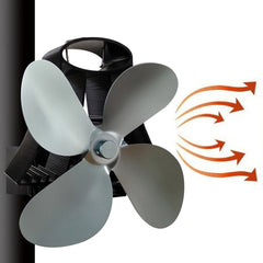 YL-105 4-Blade Aluminum Heat Powered Fireplace Stove Fan, YL-105(White), YL-105 (Black), YL-105 (Bronze), YL-105 (Grey), YL-105 (Gold), YL-105 (Rose Red), YL-105 (Silver)