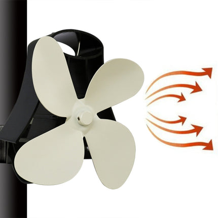 YL-105 4-Blade Aluminum Heat Powered Fireplace Stove Fan, YL-105 (Rose Red), YL-105 (Silver), YL-105(White), YL-105 (Black), YL-105 (Bronze), YL-105 (Grey), YL-105 (Gold)