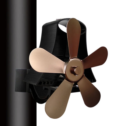 YL-106 5-Blade High Temperature Aluminum Heat Powered Fireplace Stove Fan, YL-106 (White), YL-106 (Black), YL-106 (Bronze), YL-106 (Grey), YL-106 (Gold), YL-106 (Rose Red), YL-106 (Silver)