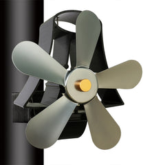 YL-106 5-Blade High Temperature Aluminum Heat Powered Fireplace Stove Fan, YL-106 (Grey), YL-106 (Gold), YL-106 (Rose Red), YL-106 (Silver), YL-106 (White), YL-106 (Black), YL-106 (Bronze)