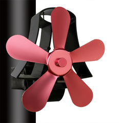YL-106 5-Blade High Temperature Aluminum Heat Powered Fireplace Stove Fan, YL-106 (Grey), YL-106 (Gold), YL-106 (Rose Red), YL-106 (Silver), YL-106 (White), YL-106 (Black), YL-106 (Bronze)