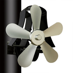 YL-106 5-Blade High Temperature Aluminum Heat Powered Fireplace Stove Fan, YL-106 (Grey), YL-106 (Gold), YL-106 (Rose Red), YL-106 (Silver), YL-106 (White), YL-106 (Black), YL-106 (Bronze)