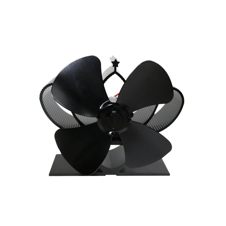 YL201 4-Blade High Temperature Metal Heat Powered Fireplace Stove Fan, YL201 (Gold), YL201 (Rose Red), YL201 (Silver), YL201 (Black), YL201 (Bronze), YL201 (Grey)