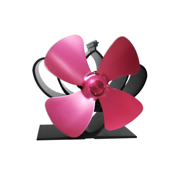 YL201 4-Blade High Temperature Metal Heat Powered Fireplace Stove Fan, YL201 (Gold), YL201 (Rose Red), YL201 (Silver), YL201 (Black), YL201 (Bronze), YL201 (Grey)