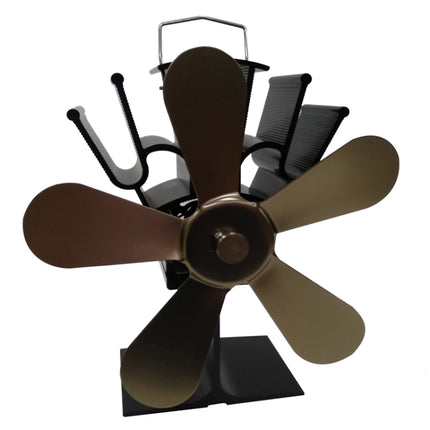 YL602 5-Blade High Temperature Metal Heat Powered Fireplace Stove Fan, YL602 (Bronze), YL602 (Grey), YL602 (Gold), YL602 (Rose Red), YL602 (Silver), YL602 (Black)