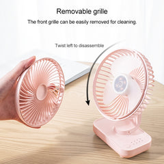 D606 4W USB Rechargeable Portable Four-speed Adjustable Desktop Fan, USB