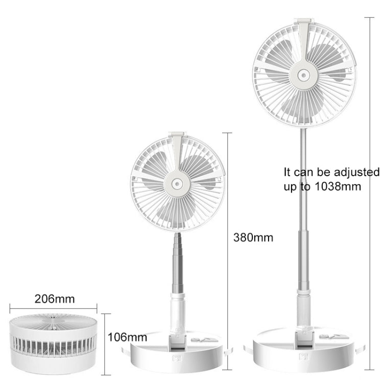Humidifying and Moisturizing Spray Fan USB Charging Desktop Portable Folding Fan