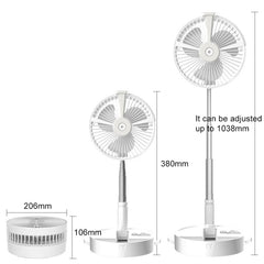 Humidifying and Moisturizing Spray Fan USB Charging Desktop Portable Folding Fan